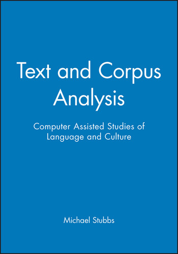 Text and Corpus Analysis: Computer Assisted Studies of Language and Culture (Language in Society) book cover by Michael Stubbs