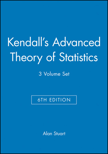 Kendall's Advanced Theory of Statistics, Set book cover by Alan Stuart