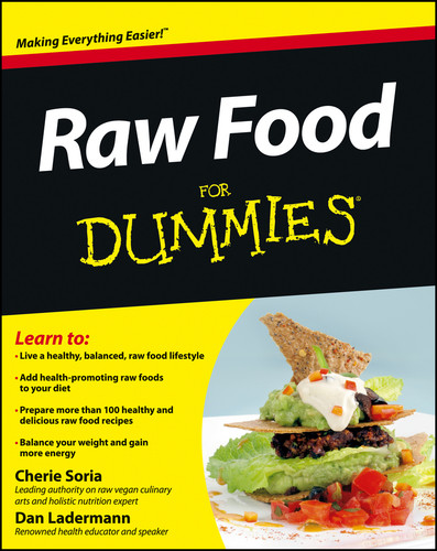 Raw Food For Dummies book cover by Cherie Soria, Dan Ladermann