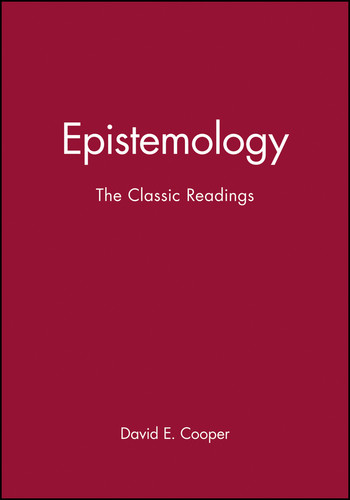 Epistemology: The Classic Readings (Philosophy: The Classic Readings) book cover by 
