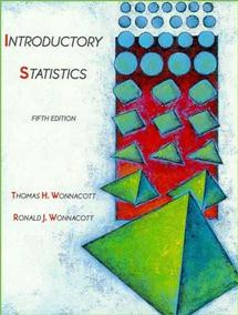 Introductory Statistics book cover by Thomas H. Wonnacott, Ronald J. Wonnacott