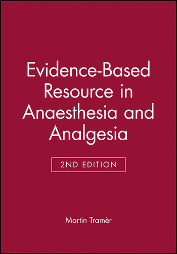 Evidence-Based Resource in Anaesthesia and Analgesia (Evidence-Based Medicine) book cover by Martin Tramèr