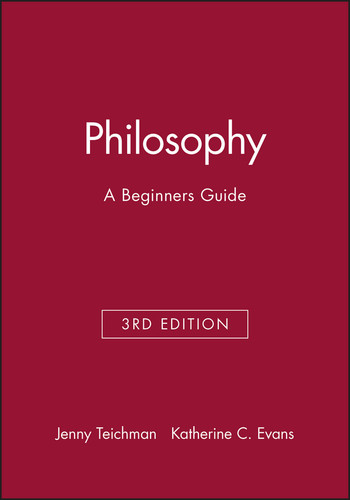 Philosophy: A Beginners Guide book cover by Jenny Teichman, Katherine C. Evans
