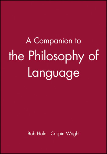 A Companion to the Philosophy of Language (Wiley Companions to Philosophy) book cover by 