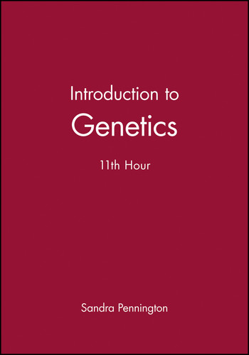 Introduction to Genetics: 11th Hour (Eleventh Hour - Boston) book cover by 