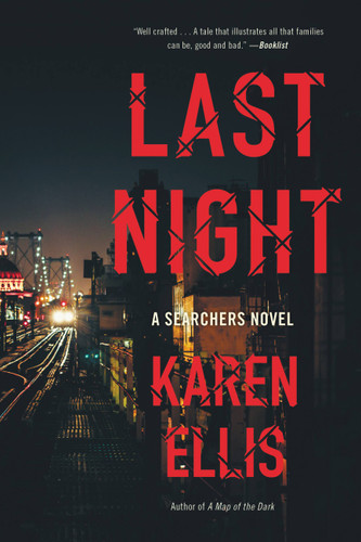 Last Night (The Searchers #2) book cover by Karen Ellis