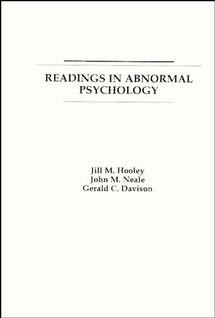 Readings in Abnormal Psychology book cover by Jill M. Hooley, John M. Neale, Gerald C. Davison