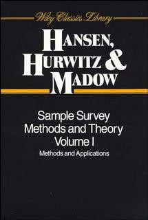 Sample Survey Methods and Theory, 2 Volume Set (Wiley Classics Library) book cover by Morris H. Hansen, William N. Hurwitz, William G. Madow