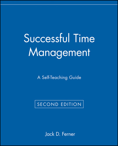 Successful Time Management: A Self-Teaching Guide (Wiley Self-Teaching Guides) book cover by Jack D. Ferner