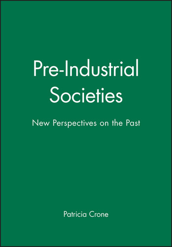 Pre-Industrial Societies: New Perspectives on the Past (New Perspectives on the Past) book cover by Patricia Crone