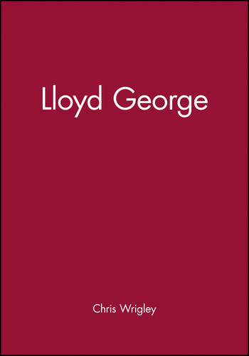 Lloyd George (Historical Association Studies) book cover by Chris Wrigley