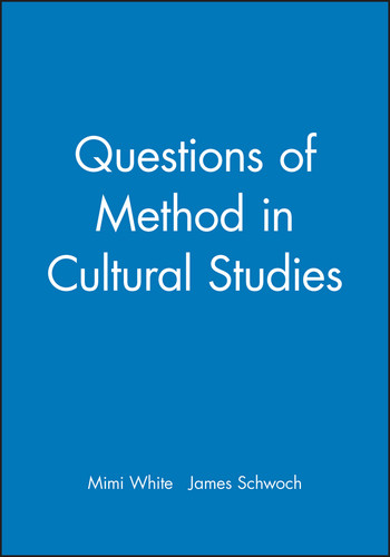 Questions of Method in Cultural Studies book cover by 