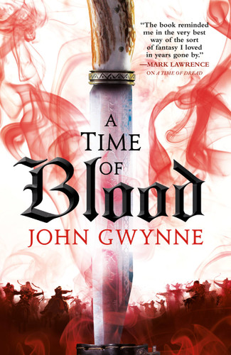 A Time of Blood (Of Blood & Bone #2) book cover by John Gwynne