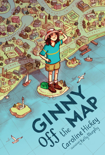 Ginny Off the Map book cover by Caroline Hickey