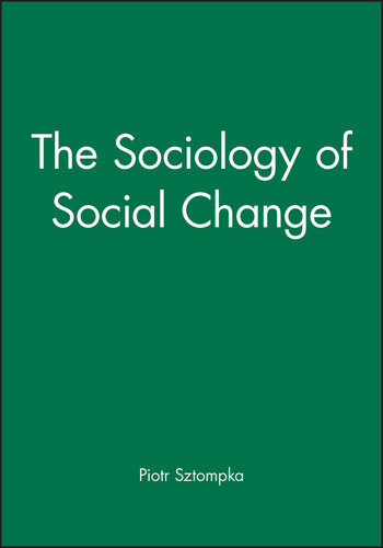 The Sociology of Social Change book cover by Piotr Sztompka