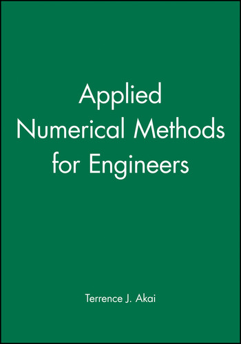 Applied Numerical Methods for Engineers book cover by Terrence J. Akai