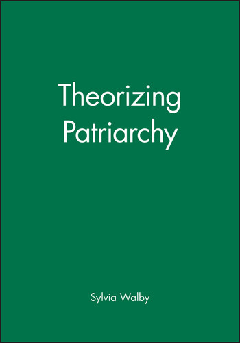 Theorizing Patriarchy book cover by Sylvia Walby