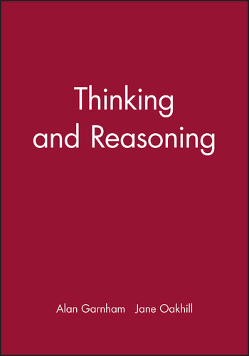 Thinking and Reasoning book cover by Alan Garnham, Jane Oakhill