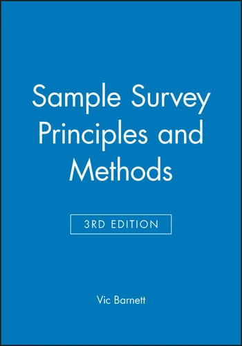 Sample Survey Principles and Methods book cover by Vic Barnett
