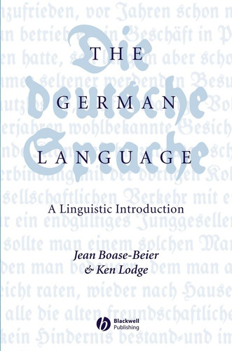 The German Language: A Linguistic Introduction book cover by Jean Boase-Beier, Ken R. Lodge