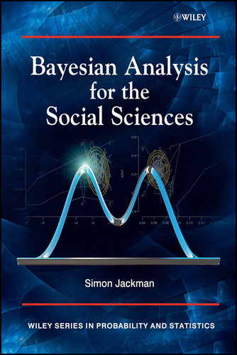Bayesian Analysis for the Social Sciences (Wiley Series in Probability and Statistics) book cover by Simon Jackman