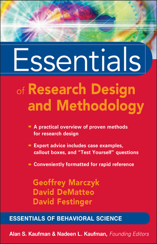 Essentials of Research Design and Methodology (Essentials of Behavioral Science) book cover by Geoffrey R. Marczyk, David DeMatteo, David Festinger