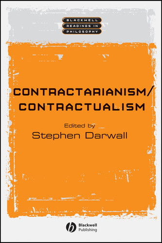 Contractarianism / Contractualism (Wiley Blackwell Readings in Philosophy) book cover by 