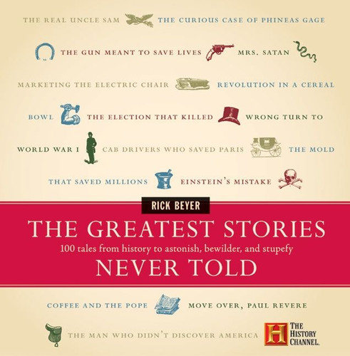 The Greatest Stories Never Told: 100 Tales from History to Astonish, Bewilder, and Stupefy book cover by Rick Beyer