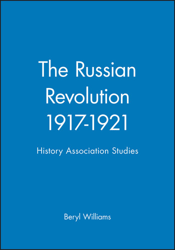 The Russian Revolution 1917-1921: History Association Studies (Historical Association Studies) book cover by Beryl Williams