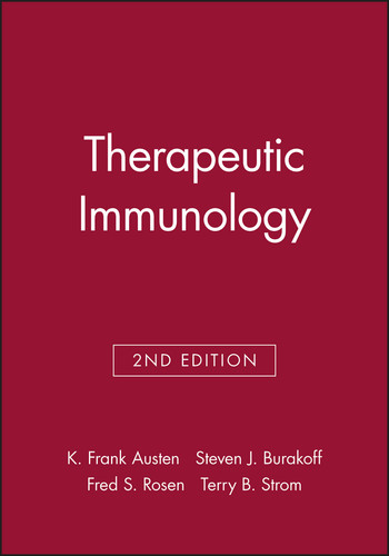 Therapeutic Immunology book cover by Terry B. Strom