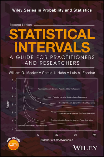 Statistical Intervals: A Guide for Practitioners and Researchers (Wiley Series in Probability and Statistics) book cover by William Q. Meeker, Gerald J. Hahn, Luis A. Escobar