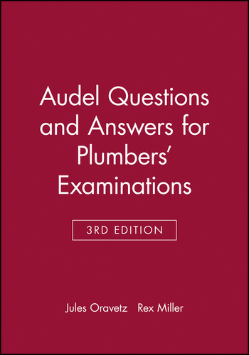 Audel Questions and Answers for Plumbers' Examinations book cover by Jules Oravetz