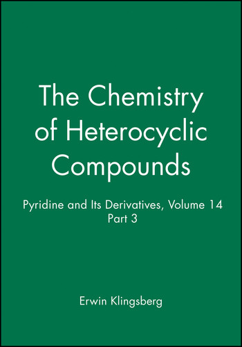 Pyridine and Its Derivatives, Volume 14, Part 3 (The Chemistry of Heterocyclic Compounds: A Series of Monographs) book cover by 