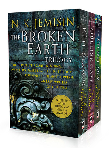 The Broken Earth Trilogy: The Fifth Season, The Obelisk Gate, The Stone Sky (The Broken Earth) book cover by N. K. Jemisin