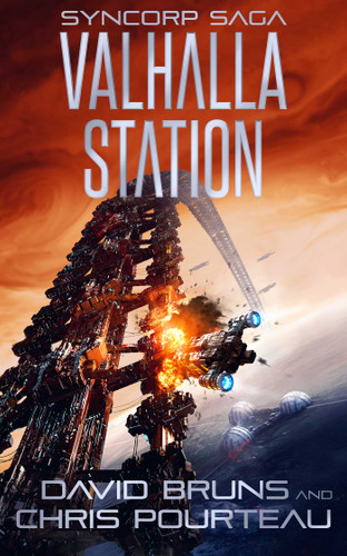 Valhalla Station (SynCorp Saga) book cover by David Bruns, Chris Pourteau