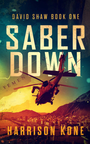 Saber Down (David Shaw) book cover by Harrison Kone