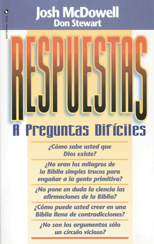 Respuestas a preguntas difíciles book cover by Josh McDowell, Don Stewart