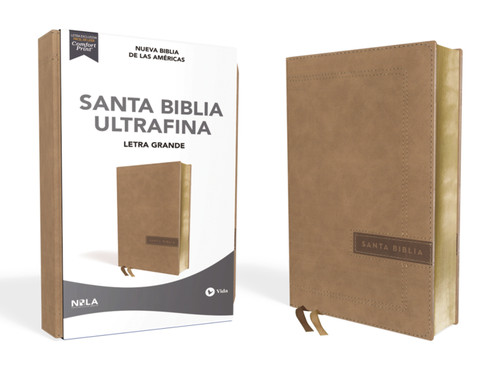 NBLA, Santa Biblia, Ultrafina, Letra grande, Leathersoft, Beige, Palabras de Jesús en rojo book cover by NBLA-Nueva Biblia de Las Américas, Vida