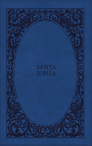 RVR60, Santa Biblia,Tierra Santa, Letra grande, Leathersoft, Azul, con Cierre, Palabras de Jesús en Rojo, Comfort Print book cover by Vida, RVR 1960- Reina Valera 1960