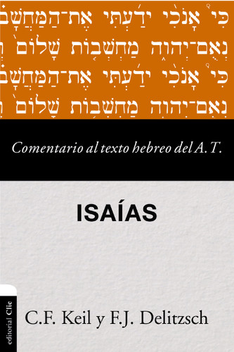 Comentario al texto hebreo del Antiguo Testamento - Isaías (Comentario al texto hebreo del Antiguo Testamento) book cover by Carl Friedrich Keil, Franz Julius Delitzsch