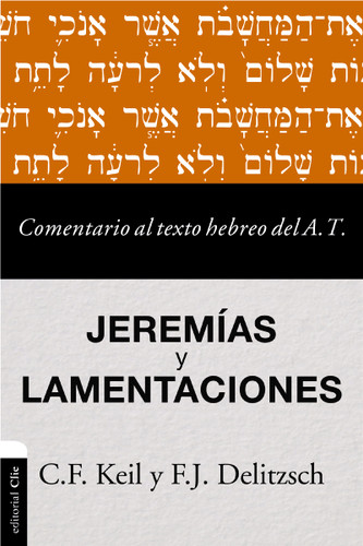 Comentario al texto hebreo del Antiguo Testamento - Jeremías y Lamentaciones (Comentario al texto hebreo del Antiguo Testamento) book cover by Carl Friedrich Keil, Franz Julius Delitzsch