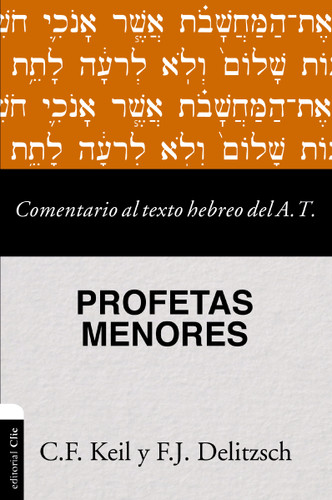Comentario al texto hebreo del Antiguo Testamento - Profetas Menores (Comentario al texto hebreo del Antiguo Testamento) book cover by Carl Friedrich Keil, Franz Julius Delitzsch