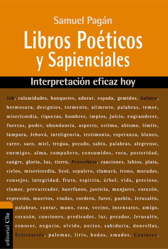 Libros Poéticos y Sapienciales: Interpretación eficaz hoy (Interpretación eficaz hoy) book cover by Samuel Pagán