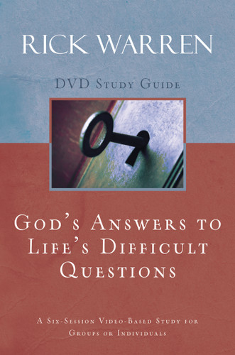 God's Answers to Life's Difficult Questions Bible Study Guide book cover by Rick Warren