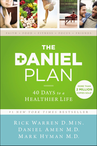 The Daniel Plan: 40 Days to a Healthier Life (The Daniel Plan) book cover by Rick Warren, Dr. Daniel Amen, Dr. Mark Hyman