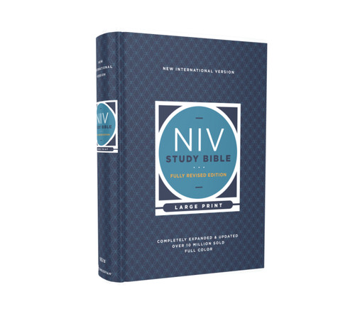 NIV Study Bible, Fully Revised Edition (Study Deeply. Believe Wholeheartedly.), Large Print, Hardcover, Red Letter, Comfort Print (NIV Study Bible, Fully Revised Edition) book cover by Zondervan