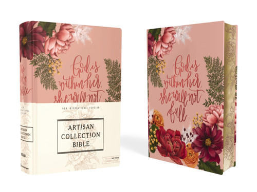 NIV, Artisan Collection Bible, Women’s Bible with Journaling Space, Cloth over Board, Pink Floral, Designed Edges under Gilding, Red Letter, Comfort Print book cover by Zondervan