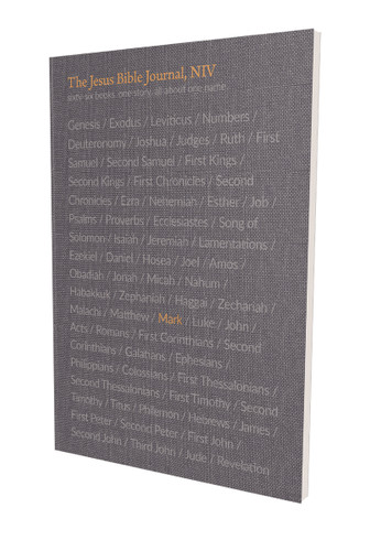 The Jesus Bible Journal, Mark, NIV, Paperback, Comfort Print book cover by Zondervan