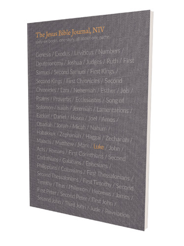 The Jesus Bible Journal, Luke, NIV, Paperback, Comfort Print book cover by Zondervan
