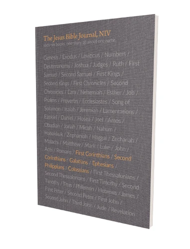 The Jesus Bible Journal, 1 Corinthians - Colossians, NIV, Paperback, Comfort Print book cover by Zondervan